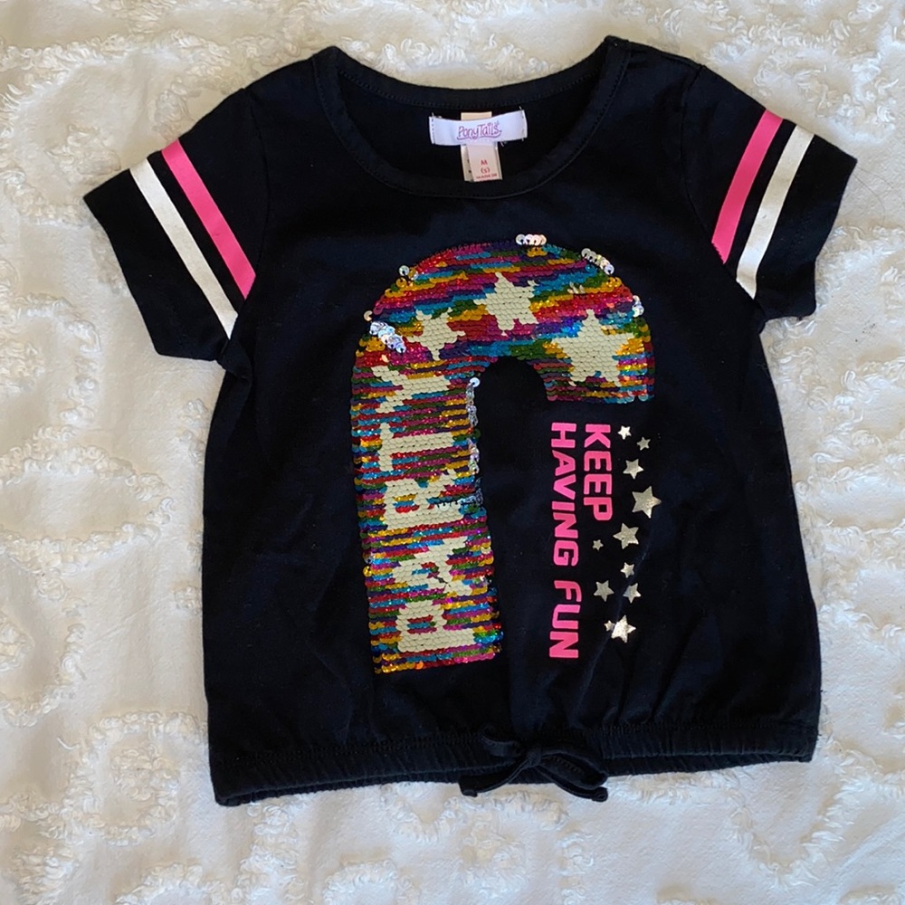Ponytails, Flip sequin T-shirt
